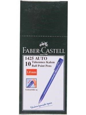 Faber-Castell 1425 Auto Tükenmez Mavi 10'lu Kutu (5211545551)