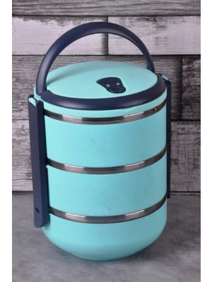 KafaKola Sefer Tası - 3 Katlı - 2,25 Litre - Turkuaz