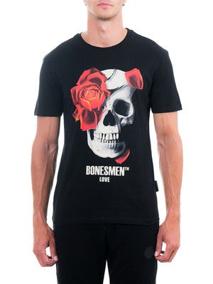 Bonesmen Yuvarlak Yaka T-Shirt Love Skull