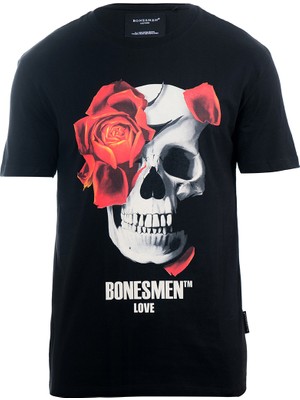 Bonesmen Yuvarlak Yaka T-Shirt Love Skull