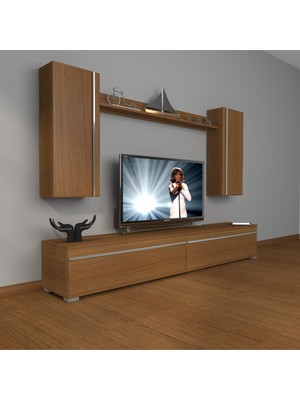 Decoraktiv Eko 5d Mdf Std Tv Ünitesi Tv Sehpası Naturel Ceviz