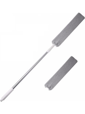 Zambak Esnek Mop Toz Alma Aparatı Mikrofiber Başlıklı Uzun Saplı Temizlik Ürünü