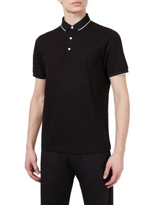 Emporio Armani % 100 Pamuk Düğmeli Polo Tişört Erkek Polo 8N1FP0 1jhwz 0999