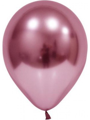 Hayaller Dükkanı Balon Krom Parlak 12 Inc Pembe