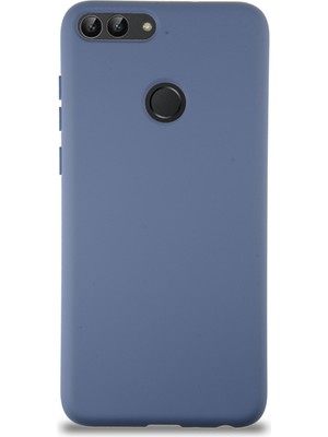 Kzy Huawei P Smart Kapak Içi Kadife Lansman Silikon Kılıf - Petrol Mavisi