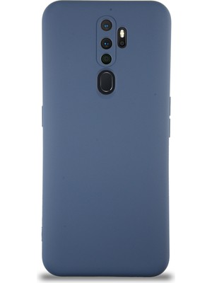 Kzy Oppo A9 2020 Kapak Içi Kadife Kamera Korumalı Lansman Silikon Kılıf - Petrol Mavisi