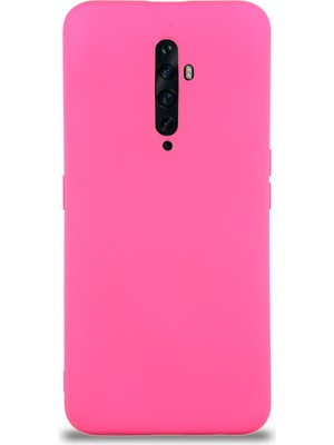 Kzy Oppo Reno 2z Kapak Içi Kadife Lansman Silikon Kılıf - Neon Pembe