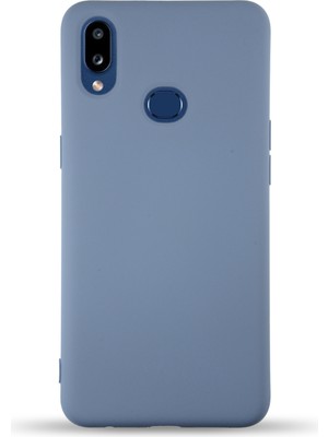 Kzy Samsung Galaxy A10S Kapak Içi Kadife Lansman Silikon Kılıf - Petrol Mavisi