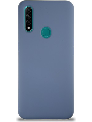 Kzy Oppo A31 Kapak Içi Kadife Lansman Silikon Kılıf - Petrol Mavisi