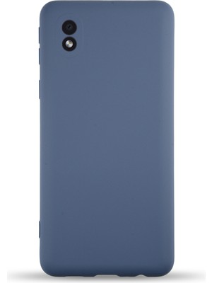 Kzy Samsung Galaxy A01 Core Kapak Içi Kadife Kamera Korumalı Lansman Silikon Kılıf - Petrol Mavisi