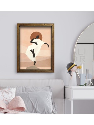 Bk Gift Yatak Odası Konseptli Doğal Masif Ahşap Çerçeveli Tablo-13