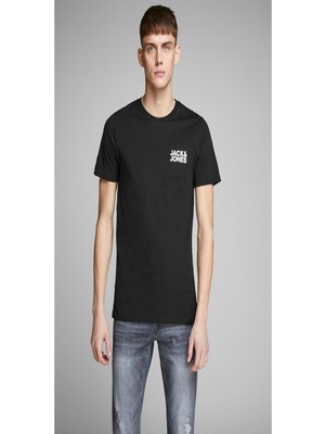 Jack & Jones 12151955 Sol Gogus Kucuk Yazılı T-Shirt