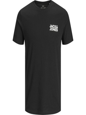 Jack & Jones 12151955 Sol Gogus Kucuk Yazılı T-Shirt