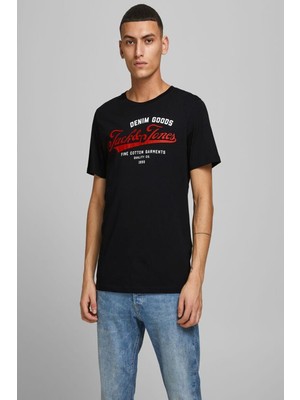 Jack & Jones 12180867 On Denım Goods Yazılı T-Shirt