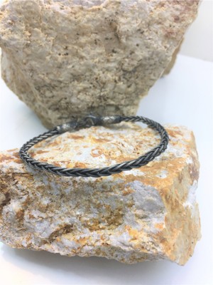 Kazzaze Gümüş Kazaziye Örgü  20 cm Bileklik