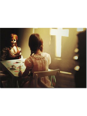 Cakatablo Ahşap Tablo  Annabelle 2 Korku Karakteri