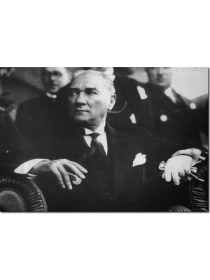 Cakatablo Ahşap Tablo  Cumhuriyet Bayaramı Töreninde Atatürk Görseli