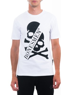 Bonesmen Yuvarlak Yaka T-Shirt Parlak Skull