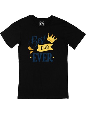 Cix Best Dad Ever Siyah Tişört