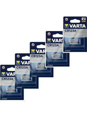 Varta 6205 CR123A 3V Lityum Pil 5'li