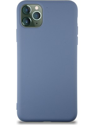 Caseart Apple iPhone 11 Pro Kapak Içi Kadife Lansman Silikon Kılıf - Petrol Mavisi