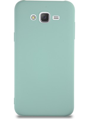 Caseart Samsung Galaxy J7 Core Kapak Içi Kadife Lansman Silikon Kılıf - Turkuaz