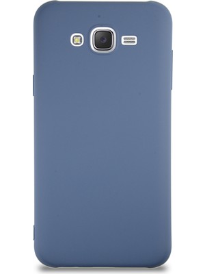 Caseart Samsung Galaxy J7 Core Kapak Içi Kadife Lansman Silikon Kılıf - Petrol Mavisi