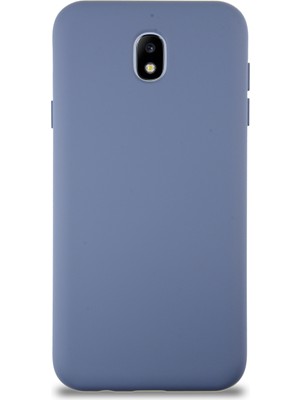 Caseart Samsung Galaxy J7 Pro Kapak Içi Kadife Lansman Silikon Kılıf - Petrol Mavisi