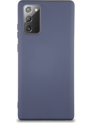Caseart Samsung Galaxy Note 20 Kapak Içi Kadife Lansman Silikon Kılıf - Petrol Mavisi