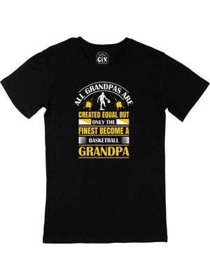 Cix Basketball Grandpa Siyah T-Shirt