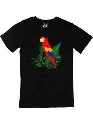 Cix Papağan Siyah T-Shirt
