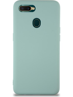 Caseart Oppo A5S Kapak Içi Kadife Lansman Silikon Kılıf - Turkuaz