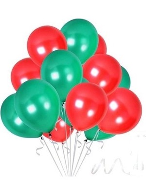 Hknys 30 Adetmetalik Kırmızı, Yeşil -Nişan-Parti-Düğün Balonu