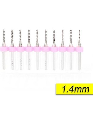 Profisher Pcb Mikro Karbür Cnc Matkap Ucu 10LU Set 1,40MM Tungsten 18 Shank