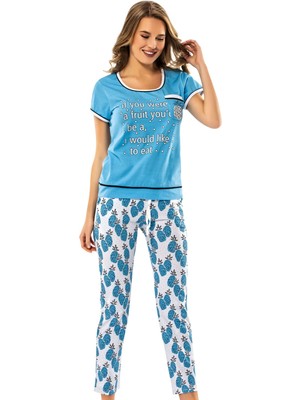 Erdem Yazlık Modal Çeyizlik Bayan Pijama Takımı 8574