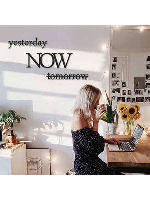 Baupor Yesterday Now Tomorrow Metal Duvar Dekoru