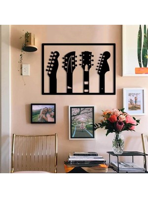 Baupor Gitar Metal Duvar Dekoru