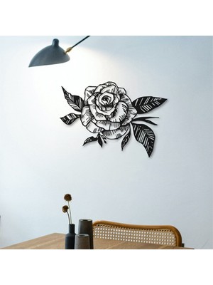 Baupor Gül Metal Duvar Dekoru