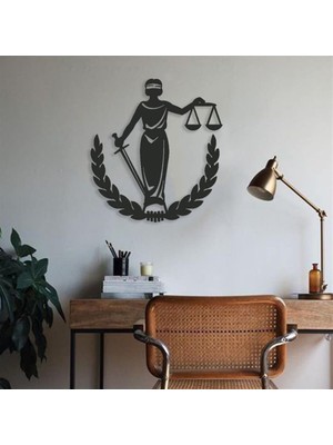 Baupor Adalet Tanrıçası Metal Duvar Dekoru