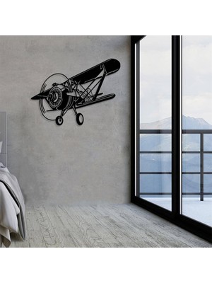 Baupor Uçak Metal Duvar Dekoru