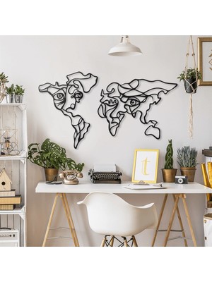 Baupor Esrarengiz Dünya Metal Duvar Dekoru