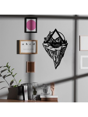 Baupor Uçan Kara Parçası Metal Duvar Dekoru