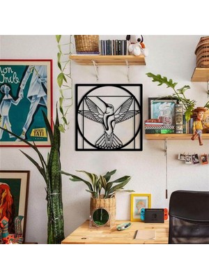 Baupor Hummingbird Metal Duvar Dekoru