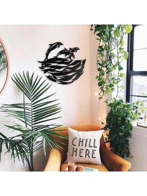 Baupor Dolphins Metal Duvar Dekoru