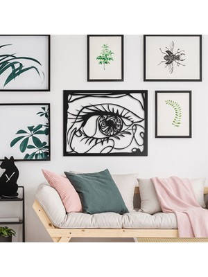 Baupor Gizemli Gözler Metal Duvar Dekoru