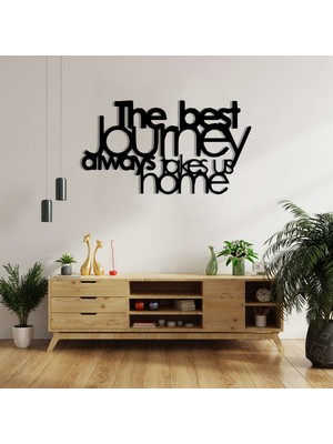 Baupor The Best Journey Duvar Yazısı Metal Tablo