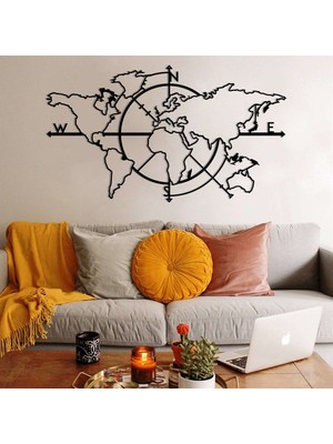 Baupor Map Of Life Metal Duvar Dekoru