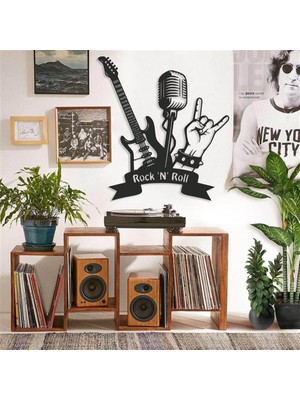 Baupor Rock N Roll Metal Duvar Dekoru