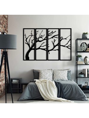 Baupor Tree Branches Metal Duvar Dekoru