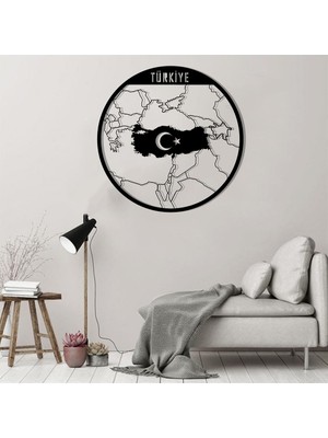 Baupor Türkiye Haritası Metal Duvar Dekoru